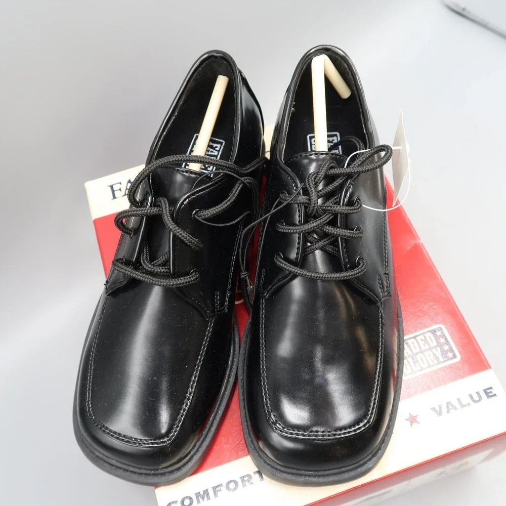 Faded Glory  Tie Darrin Childs Black Lace Up Round Toe Dress Shoes Size 13